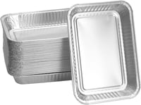 WELL GRILL Alumínium Zsírfelfogó Tálcák Ninja Woodfire és Weber Gázgrillekhez, 20 db Eldobható Csepp Tálca, 22x15 cm, Kompatibilis Weber 641 1