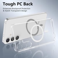 Samsung Galaxy S24 Plus mágneses átlátszó tok, MagSafe kompatibilis, ütésálló védelem 2