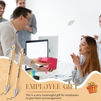 Tenare motivációs fa golyóstoll szett - 2 db visszahúzható, fekete tintás toll inspiráló idézettel 5