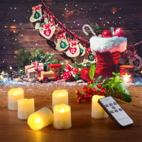 PChero LED gyertyák távirányítóval - 2 db újratölthető, időzíthető, USB-s dekorációs lángimitáció 3