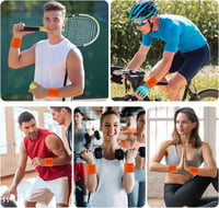 Flintronic csuklópánt szett - Izzadságfelszívó sport csuklószorító 2 db 7