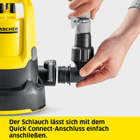 Kärcher SP 9.000 Lapos Merülőszivattyú 9000 l/h - Szennyezett Vízhez, 7m Merülési Mélység, 5mm Szemcseméretig, 1mm Maradékvíz Magasság 7