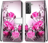 Samsung Galaxy S21 ütésálló bőrtok kártyatartóval és állvánnyal - Mágneszáras 3
