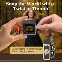 Beedove Retro Mini Digitális Fényképezőgép 1080P FHD Videó 12MP Autófókusz Vintage Kamera 16GB Kártyával Kezdőknek és Gyerekeknek 4