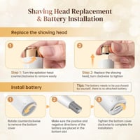Philips 2 az 1-ben LED-es mini epilátor és női arcszőrtelenítő, vezeték nélküli 4