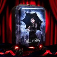 Wednesday Addams gurulós bőrönd gyerekeknek - Hivatalos kézipoggyász 4 kerekű 2