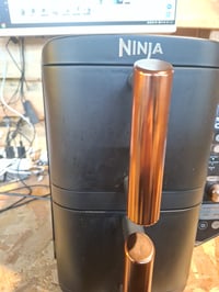 Friteuză cu aer cald Ninja Double Stack XL SL400EUCP, 9,5 L, 6 în 1, cu 2 sertare verticale, negru/cupru, antiaderentă, lavabilă în mașina de spălat vase 6