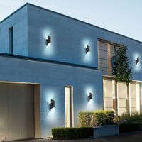 KUKAK LED Kültéri-Beltéri Fali Lámpa 10W IP65 Vízálló 6000K Hideg Fehér Alumínium Modern Fel-Le Világító Dekoratív Lámpatest Kertbe, Erkélyr 4