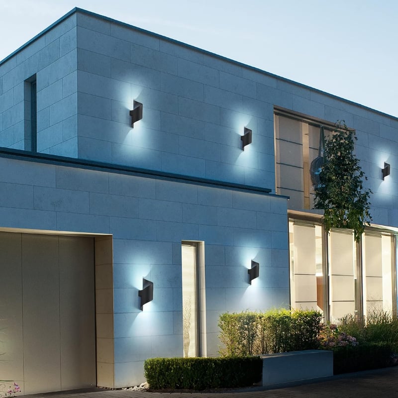 KUKAK LED Kültéri-Beltéri Fali Lámpa 10W IP65 Vízálló 6000K Hideg Fehér Alumínium Modern Fel-Le Világító Dekoratív Lámpatest Kertbe, Erkélyr