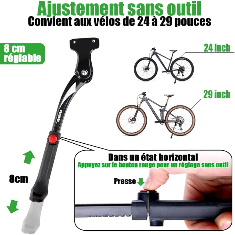 RBRL Alumínium Kerékpártartó 40mm - 24-29" MTB/Országúti Biciklihez