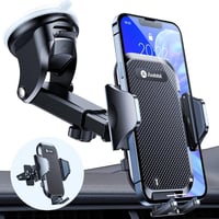 andobil 3 az 1-ben Univerzális Autós Telefontartó - 360° Forgatható, Szélvédőre és Szellőzőrácsra, iPhone Samsung Huawei Készülékekhez 1