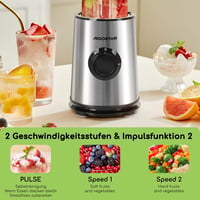 Aigostar Turmixgép 1L Smoothie Készítő, 600ml Palackkal, 350W 5