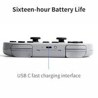 8bitdo SN30 PRO Bluetooth Játékvezérlő - Hall-Effekt Joystick, Vezeték Nélküli Gamepad Switch, PC, Android, macOS, Steam, Raspberry Pi Kompa 5