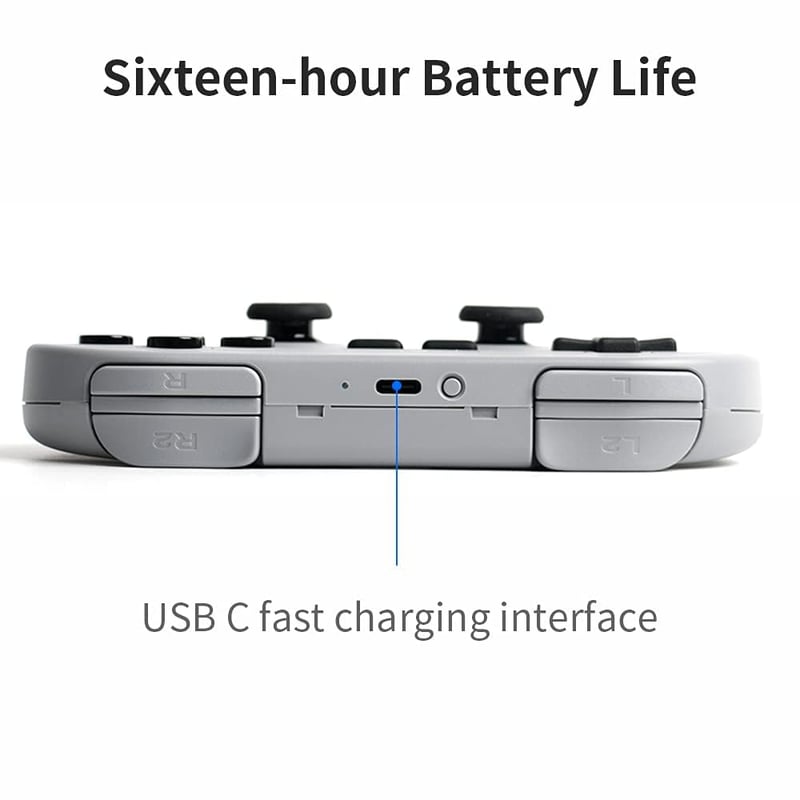 8bitdo SN30 PRO Bluetooth Játékvezérlő - Hall-Effekt Joystick, Vezeték Nélküli Gamepad Switch, PC, Android, macOS, Steam, Raspberry Pi Kompa