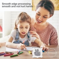 Átlátszó virágmintás akril bélyegzőblokk szett, 2 db-os 5