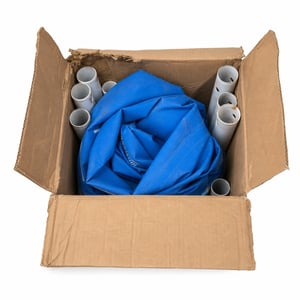 Intex Metal Frame téglalap alakú fémvázas kerti medence 260x160x65 cm, kék, 2282 liter, használt, felállítható úszómedence családoknak