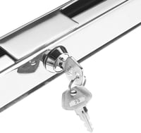ANAJOY Rozsdamentes Acél Csónakmotor Zár 2 Kulccsal - Univerzális Lopásgátló Yacht/Motorcsónak/Horgászcsónak Külmotorokhoz (Ezüst) 4