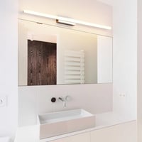 Klighten LED Fürdőszobai Tükörvilágítás 90 cm 20W IP44 Meleg Fehér 3000K Fali Lámpa Érintőkapcsolós 1300 Lumen Alumínium Modern 7