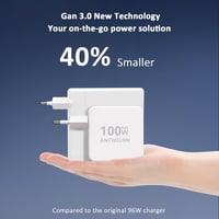 MacBook, Galaxy, Dell kompatibilis 100W GAN USB-C gyorstöltő 3