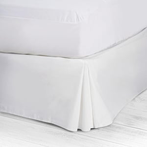 10XDIEZ Bijela navlaka za madrac s volanom za krevet 90 cm - Prekrivač za zaštitu kauča, 200x90x30 cm