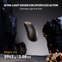 ATTACK SHARK X68 HE & R1 Gamer Billentyűzet-Egér Szett, 8000 Hz Gyorstrigger, 59g Szuperkönyű Vezeték Nélküli Egér, 18000DPI, RGB Háttérvilá 7
