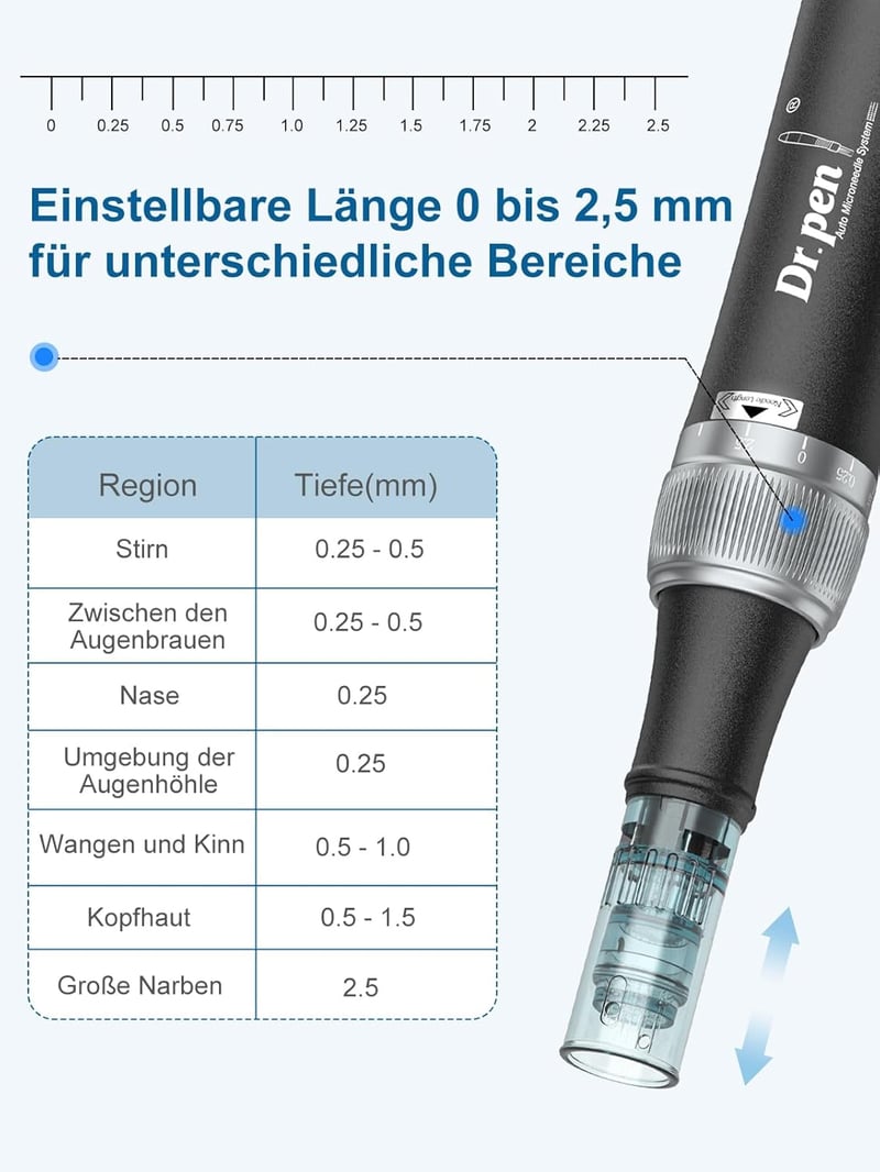 Bestauty Dr. pen Ultima M7S Professzionális Elektromos Mikrodermabrázió Toll - Vezeték Nélküli Derma Pen 27 Cserélhető Fejjel Arcra, Testre,