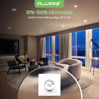 ALUSSO LED Süllyesztett Mennyezeti Spotlámpák, Fényerőszabályozható, 3 Színhőmérséklet, IP44 Vízálló, Fürdőszobába, Konyhába, 6 db Szett 4
