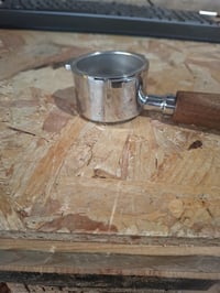JOEFREX Fenék Nélküli Portafilter 51 mm Delonghi Dedica EC680 EC685 EC885 kompatibilis Diófa Rozsdamentes Acél Szűrőtartó Kávé Kiegészítő 3
