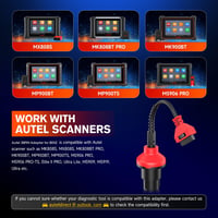 Autel Mercedes Benz 38-16 Pin OBD2 Diagnosztikai Adapter - Kompatibilis MK808 MP808 MK908 MS906 Szkennerekkel, 38 Pin OBD1-ről 16 Pin OBDII- 7