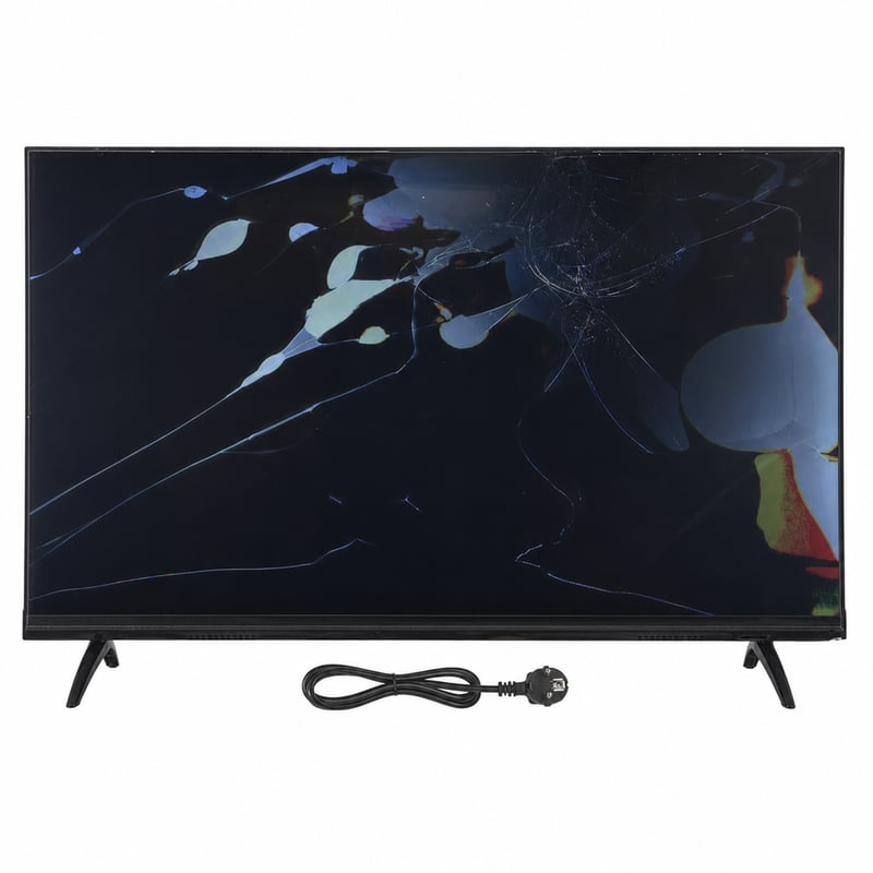 Televizor Smart Metz 40 inchi (100 cm) QLED+ FHD 40MQF7000Z Google TV — defect, pentru piese: ecran și carcasă deteriorate (stare: vezi a doua imagine)