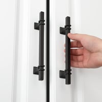 LONTAN 15 db Fekete Konyhai Fogantyú 96mm - Rozsdamentes Acél Szekrényfogantyú Készlet 4