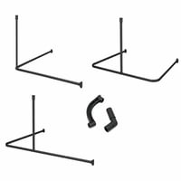 Sealskin Easy Roll zuhanyfüggöny tartórúd készlet L/U/sarok alakú — alkatrésznek / bontóra: hiányzó tartórúd (állapot: lásd a 2. képet) 1