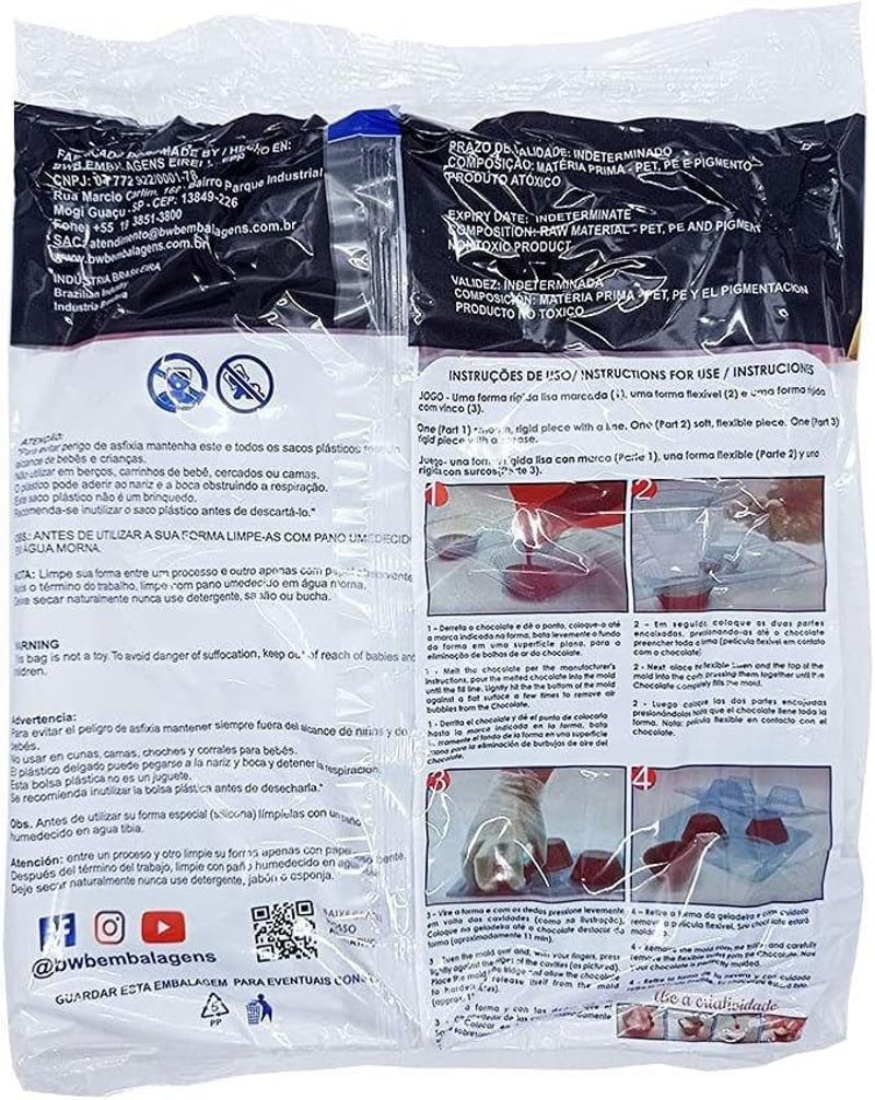 BWB Frankenstein Szilikon Sütőforma Édességekhez 90-150g