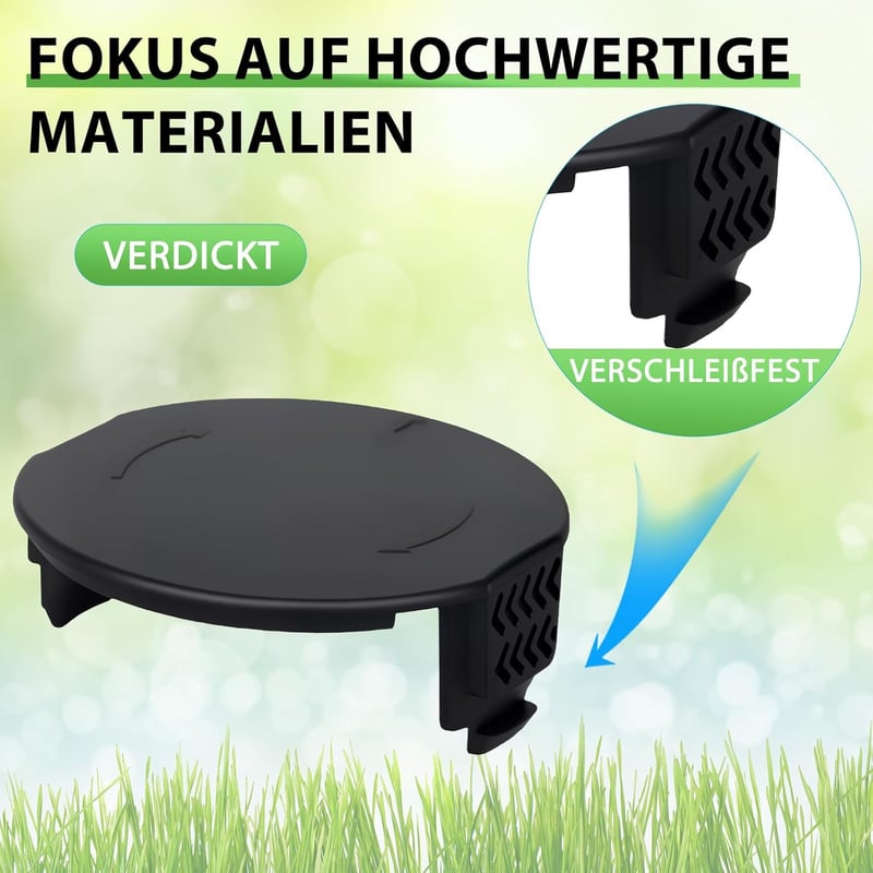 Yweller 1600A01R5J Fűkasza Orsófedél Szett - 4 db Csereburkolat Bosch UniversalGrassCut 18/18-26/18-260 Modellekhez, Tartós Kivitel