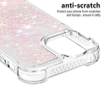 iPhone 13 Pro Max Áttetsző Szilikon Tok Csillogó Csillagmintával Lányoknak 4