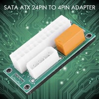 Dual PSU adapter bányászgéphez - ATX 24 Pin és Molex 4 Pin csatlakozó 2