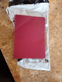 WYAN Set pozivnica za vjenčanje iz tri dijela s omotnicama, bordo, 12 kom - prugasti i reljefni listovi (kozmetičko oštećenje (stanje: vidi 2. sliku)) 3