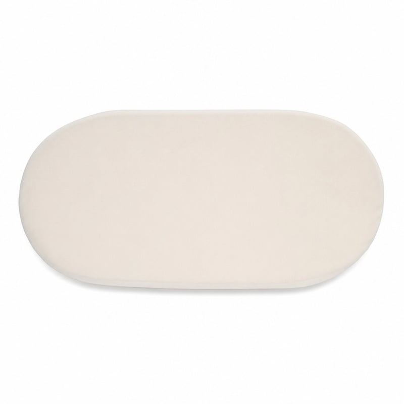 Saltea de leagăn P'tit Lit din bambus 72x32 cm, formă ovală, fără husă detașabilă (stare: vezi a 2-a poză)