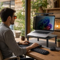 Ergonomski set za rad: 13,3" filter privatnosti + naočale + lampa + stalak + oslonac za zglobove 1
