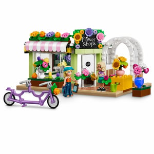 Stavebnica LEGO Friends 42693 Kreatívny kvetinový obchod s 2 minifigúrkami — balenie bolo viditeľne otvorené (stav: pozri 2. obrázok)