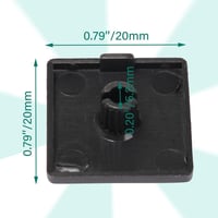 Ipari Műanyag Végzárók - 20db Extrudált Európai Szabvány 4