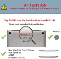 MacBook Pro 16" (2019-2020) TECOOL Ultravékony Kristályfukszin Védőtok 2