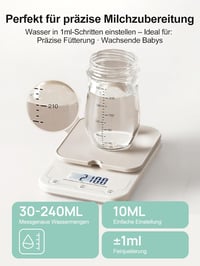 BootyBay Intelligens Cumisüveg Készítő - 20 Másodperces Tápszer Elkészítés, 1.5L Víztartály, BPA-mentes, Csendes Működés, 16 cm-ig Állítható 5