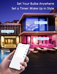 Aigostar Alexa WiFi okosizzó E27 15W RGB, Alexa/Google Home kompatibilis, 4 db 6