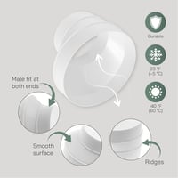 Vent Systems Szellőzőcső Szűkítő Adapter 150-100 mm - Fehér Műanyag Légcsatorna Átalakító HVAC Rendszerekhez, Könnyen Szerelhető 4