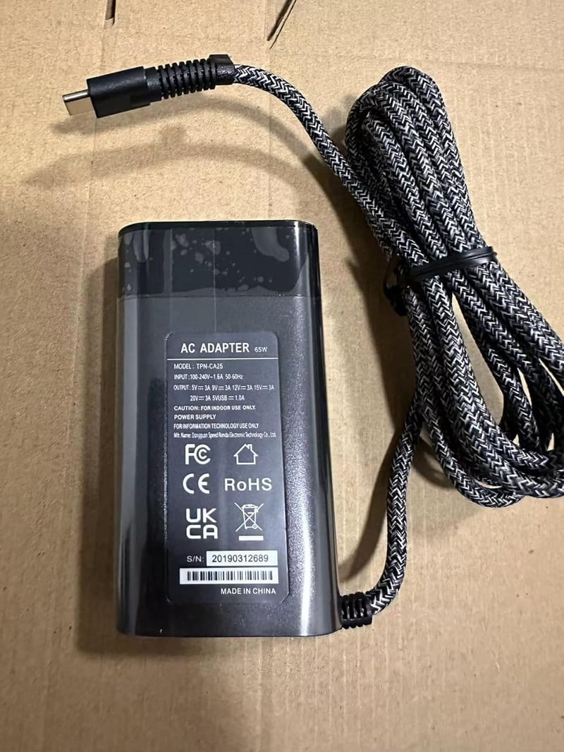 HP laptopokhoz 65W USB-C gyorstöltő adapter - Spectre, Elitebook, ProBook, Envy kompatibilis