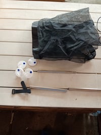 Ostlttyn Prenosná bezpečnostná sieť pre psov a mačky, čierna, 180 x 78 cm, ochranná mreža na dvere a schodisko do interiéru 2