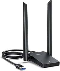 UGREEN AX1800 USB WiFi 6 Adapter Dual Band 5GHz/2.4GHz WLAN Stick PC-hez Dupla Antenna Windows 10/11 Kompatibilis 6