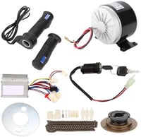 Keenso 24V 250W Elektromos Kerékpár Átalakító Készlet - 9 Részes Motor Szett Vezérlővel, Lánccal és Markolatgázzal Felnőtt Biciklikhez 1