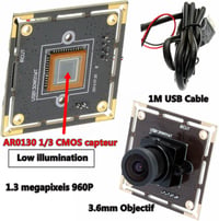 ELP 1.3MP Fekete-Fehér Webkamera Gyenge Fényviszonyokhoz - AR0331 HD 960P USB Kamera, Android, Linux, Windows Kompatibilis

AI: I've created 3